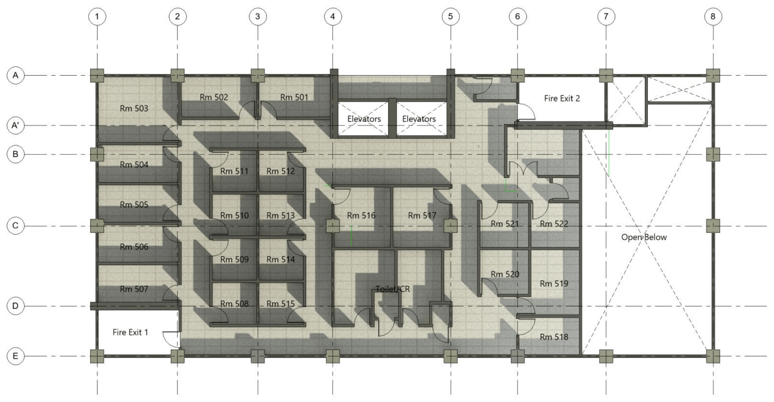 5th Floor floor plan